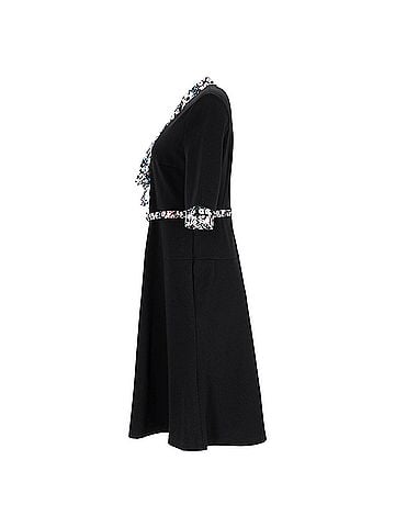 Erdem Erdem Gilliam Floral-print Dress In Black Viscose (view 2)