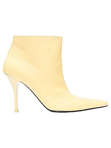 Céline Celine Phoebe Philo nude leather pointed toe high heel ankle boots (view 1)