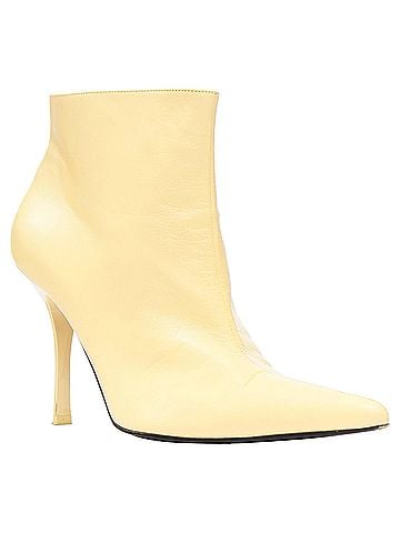 Céline Celine Phoebe Philo nude leather pointed toe high heel ankle boots (view 2)