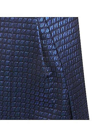 Tibi Tibi quilted lurex jacquard v-neck mini dress (view 2)