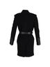 Acne 100% Wool Black Acne Studios  Belted coat in Black Wool Size M - photo 3
