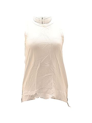 Helmut Lang Helmut Lang Tank Top in White Rayon (view 1)