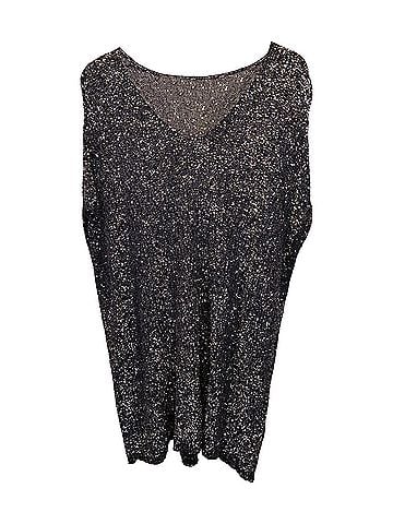 Saint Laurent Saint Laurent Embellished Mini Dress in Black Sequin (view 1)