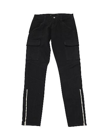 J Brand J Brand Houlihan Cargo Pants with Ankle Zip in Black Cotton (view 1)