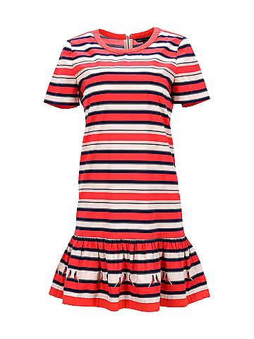 Marc Jacobs MARC by Marc Jacobs Flavin Striped Dress in Multicolor Cotton (view 1)