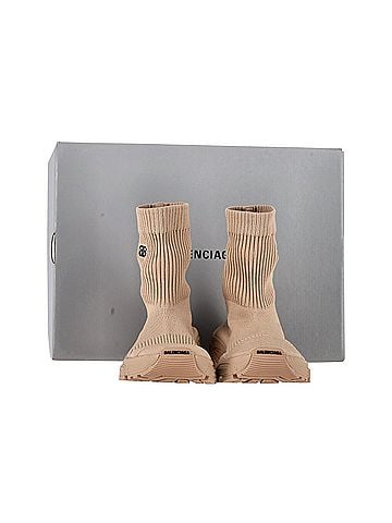 Balenciaga Balenciaga 3.0 Sock Sneakers in Beige Polyester (view 2)