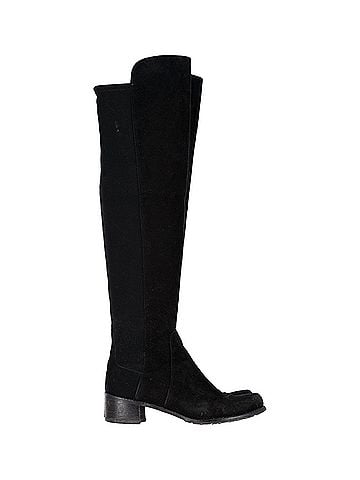 Stuart Weitzman Stuart Weitzman 5050 Knee Boots in Black Suede (view 1)