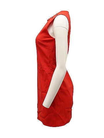 Christopher Kane Christopher Kane Crystal Embellished Mini Dress in Red Wool (view 2)