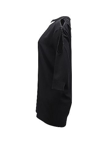 IRO Iro Cut Out Cold Shoulder Dress in Black Polyester (view 2)