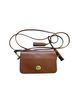 Coach 100% Leather Brown Tan Leather Crossbody Bag One size - photo 1