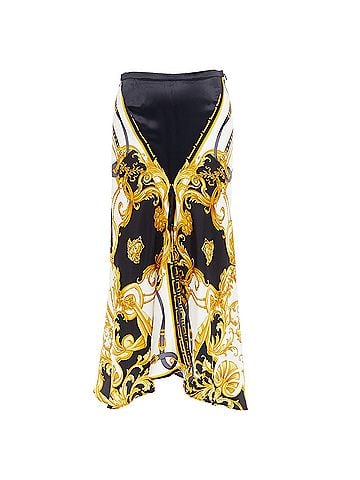 Versace Versace Rodeo Barocco Silk Viscose Bias Cut Skirt (view 1)