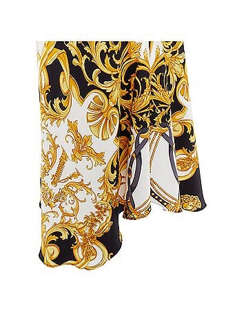 Versace Versace Rodeo Barocco Silk Viscose Bias Cut Skirt (view 2)