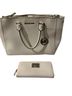 Michael Kors White Leather Tote One size - photo 1