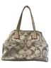 Coach 100% Leather Floral Brown Gold Purple Leather Shoulder Bag One size - photo 2