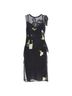 Emilio Pucci 100% Silk Black Emilio Pucci black sheer colorful inserts sheer dress Size 4 - photo 1