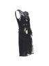 Emilio Pucci 100% Silk Black Emilio Pucci black sheer colorful inserts sheer dress Size 4 - photo 3
