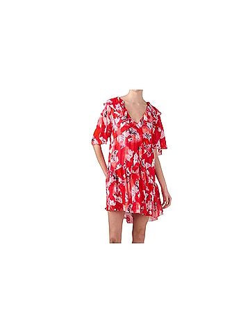 IRO NWT IRO Mixed Red Arama Short Sleeve Dress Size 12 Cocktail Dress (view 1)