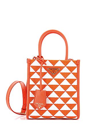 Prada Symbole Shopper Tote Jacquard Mini (view 1)