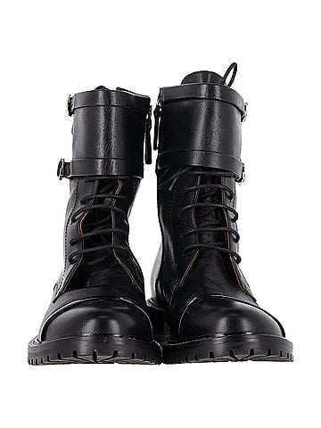 Malone Souliers Malone Souliers Combat Boots in Black Leather (view 2)