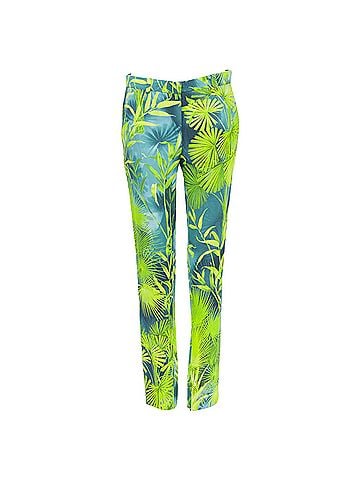 Versace Versace Jungle tropical print viscose pants (view 1)