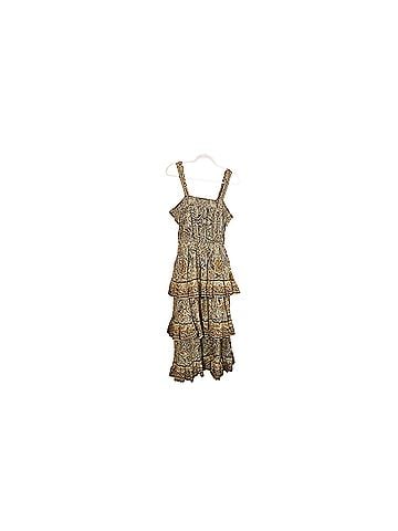 Cleobella NWT Cleobella Rosalie ruffled tiered kaleidoscope paisley print Midi Dress Cocktail Dress (view 2)