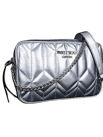 Jimmy Choo JIMMY CHOO Diondra Shoulder Bag, Camera Silver Leather, Women's Crossbody Bag (view 1)