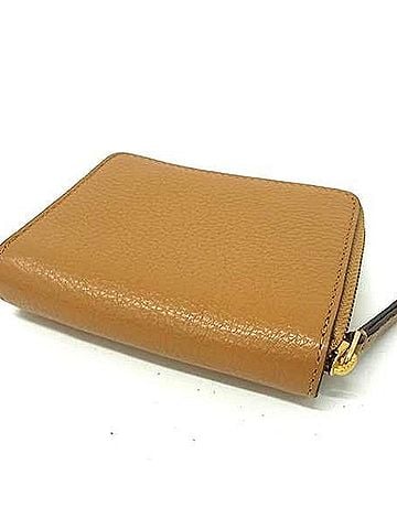 Tory Burch TORY BURCH Britten Brown Leather Bi-fold Wallet for Women (view 2)