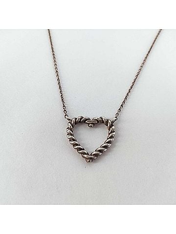 Tiffany & Co. Tiffany & Co. Necklace Heart Twist Silver Ag925 Women's (view 2)