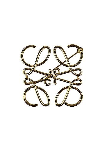 Loewe LOEWE Anagram Brooch, Gold Metal, for Men and Women (view 1)