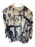 Chico's Floral Blue White Cardigan Size S - photo 1