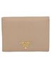 Prada 100% Leather White Metal Logo Wallet One size - photo 3