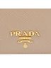 Prada 100% Leather White Metal Logo Wallet One size - photo 4