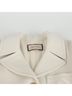 Gucci 100% Wool White Double Embroidered Coat Size M - photo 4