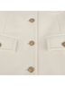 Gucci 100% Wool White Double Embroidered Coat Size M - photo 10