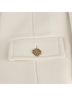 Gucci 100% Wool White Double Embroidered Coat Size M - photo 6