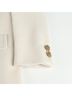 Gucci 100% Wool White Double Embroidered Coat Size M - photo 7