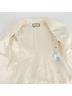 Gucci 100% Wool White Double Embroidered Coat Size M - photo 8