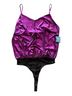 Free People Solid Purple Black Bodysuit Size XS - photo 1