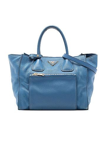 Prada Vitello Daino Front Pocket Open Convertible Tote (view 1)