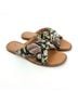 Madewell 100% Leather Snake Print Multi Color Sandals Size 7 - photo 10