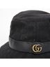 Gucci 100% Canvas Black Gg Canvas Fedora Size One size - photo 2