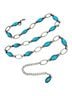Nine West Blue Silver Belt One size - photo 1
