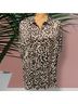 Lita By Ciara 100% Viscose Animal Print Black White Button-Down Shirt Size XL - photo 7