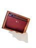 Coach 100% Leather Burgundy Makeup Bag Size S - photo 1
