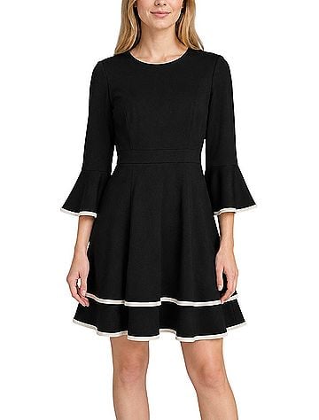 Eliza J Bell Sleeve Fit &amp; Flare Cocktail Dress (view 1)