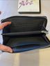 Coach 100% Leather Graphic Gray Black Wallet One size - photo 3