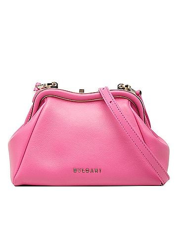 Bvlgari BVLGARI Serpentine Handbag Pouch Crossbody Shoulder Bag Pink Leather Women's (view 1)
