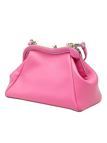 Bvlgari BVLGARI Serpentine Handbag Pouch Crossbody Shoulder Bag Pink Leather Women's (view 2)