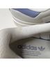 Adidas 100% Leather White Blue Sneakers Size 8 - photo 3