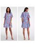 Ann Taylor 100% Polyester Floral Multi Color Casual Dress Size 12 - photo 4